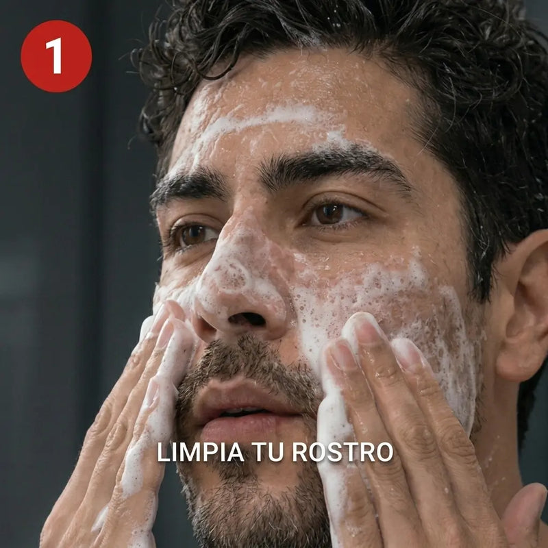 Cara limpia y seca