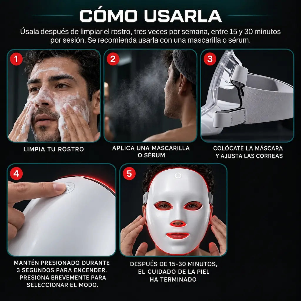Vöst — Máscara de luz LED facial