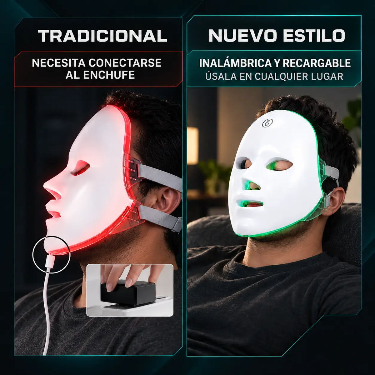 Vöst — Máscara de luz LED facial